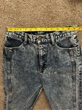 Whipp Women’s High Waisted Vintage Acid-Effect Gray Blue Straight Jeans
